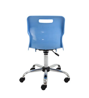 Titan Swivel Senior Chair with Chrome Base and Castors T35-CB 6