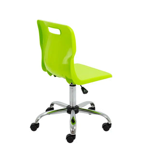 Titan Swivel Senior Chair with Chrome Base and Castors T35-L 5