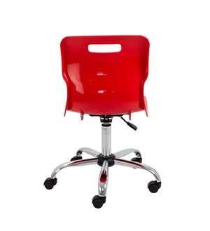 Titan Swivel Senior Chair with Chrome Base and Castors T35-R 6