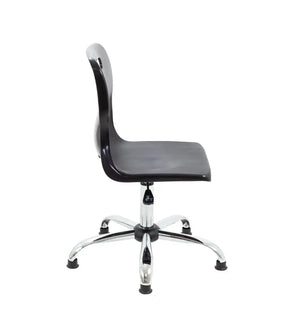 Titan Swivel Senior Chair with Chrome Base and Glides T35-BKG 4
