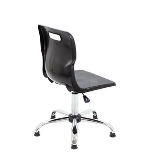 Titan Swivel Senior Chair with Chrome Base and Glides T35-BKG 5