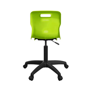 Titan Swivel Senior Chair with Plastic Base and Castors T35-L-BK 6