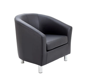 Tub Armchair with Metal Feet OF2201BKML 2