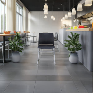 Verse Multipurpose Stacking Chair with Cantilever Legs in Cafeteria Setting