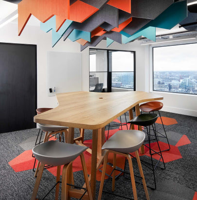 Acoustic Celing Lighting in Meeting Room