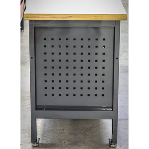 Workbench with 2 Drawers, 2 Cupboards and Open Storage AP1905A 6