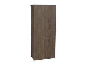 WsD Key 5 Level Half Closed Storage with Frameless Glass Rock Oak 2