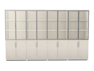 WsD Key Storage Modular 5 Level Glass Wood Cabinet 2