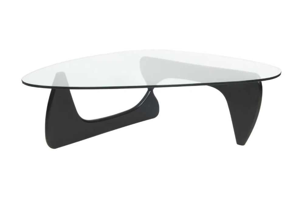 15mm Tempered Glass Coffee Table with Black Base