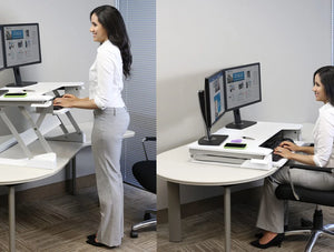 33 397 062 Ergotron Workfit T Sit Stand Desktop Workstation 7