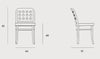 A 6010 Bentwood Meeting Room Chair Dimensions