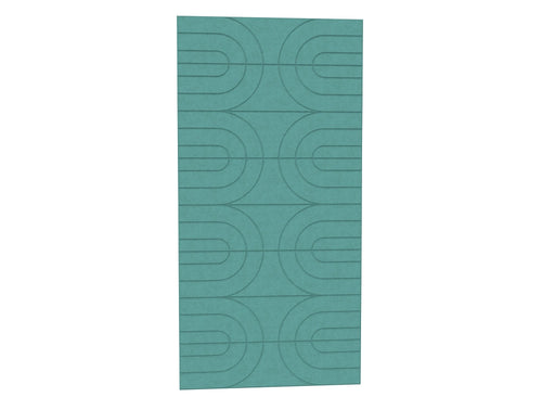 Acoustic Wall Panel 31 in Turquoise Finish