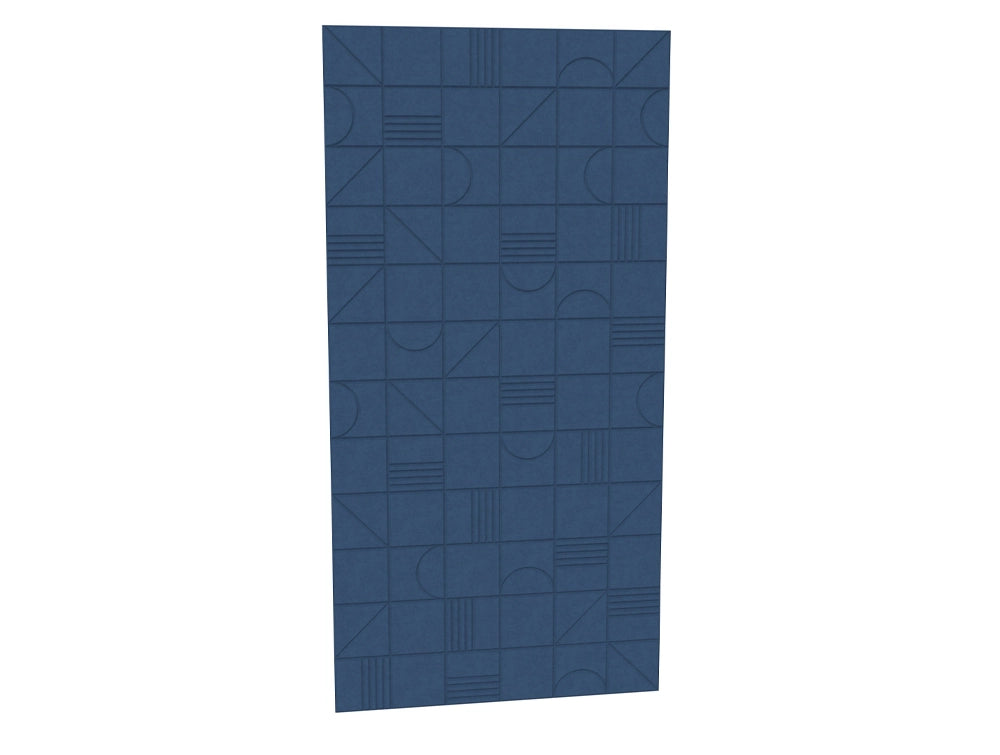 Acoustic Wall Panel 33 in Steel Blue Finish