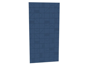 Acoustic Wall Panel 33 in Steel Blue Finish