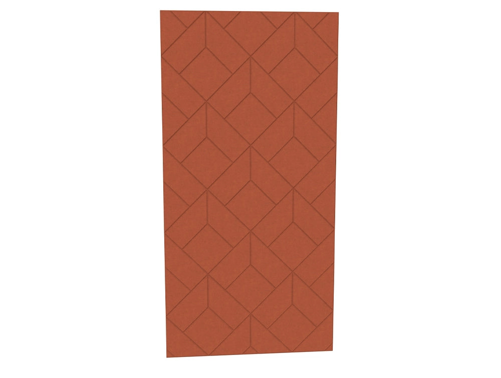 Acoustic Wall Panel 38 in Terracotta Finish