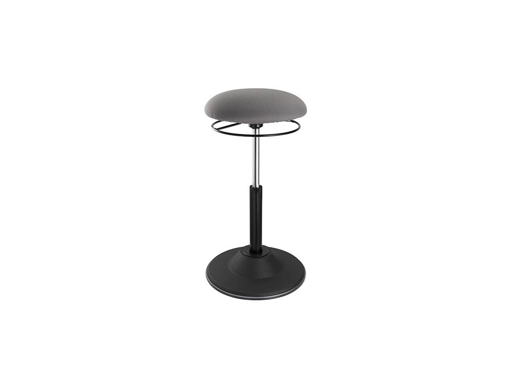 Adjustable Height Active Wobble Stool Grey & Black