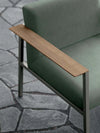 Ado Chair With Wooden Armrests Close Up Detail