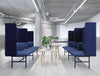 Agora Bench With Blue Bench With High Back