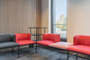 Agora Modular Soft Seating with Shelving Unit in Breakout Setting