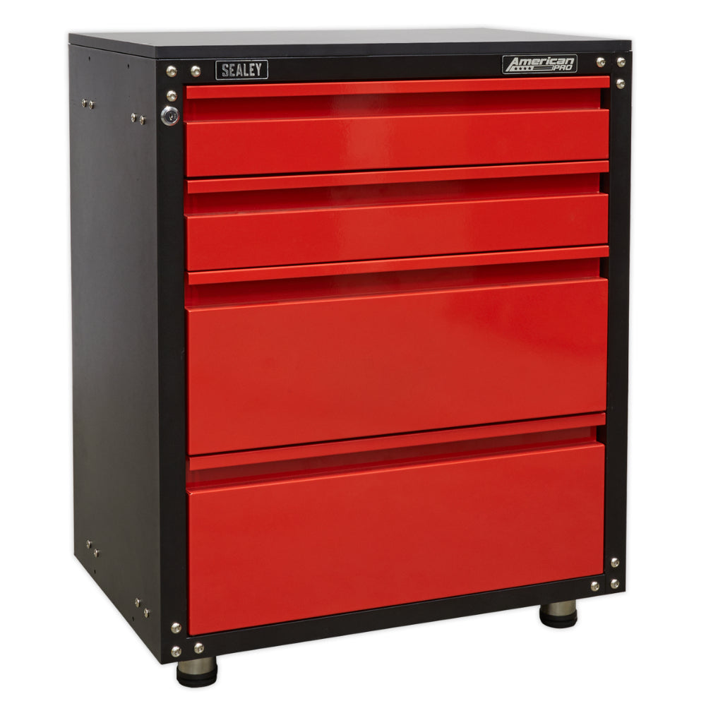 American PRO Modular Cabinet with Worktop 4 Drawer 665mm