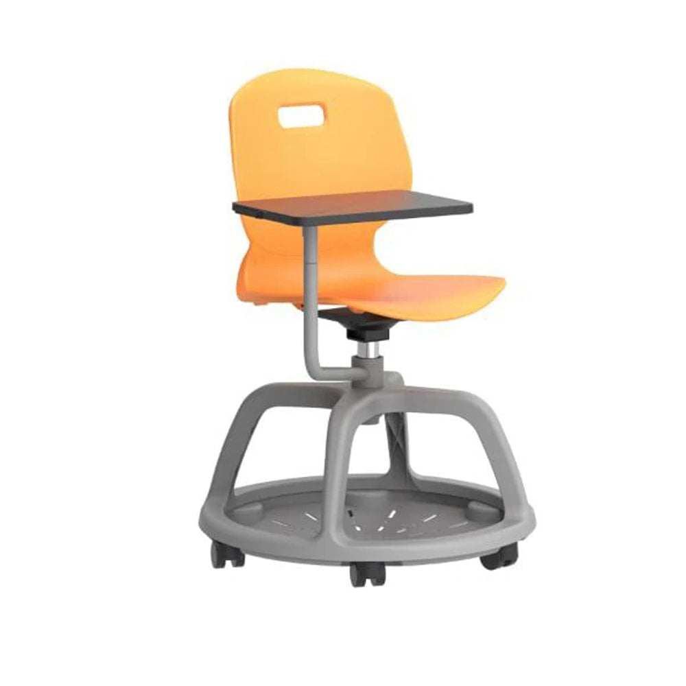 Arc Community Swivel Chair with Arm Tablet TA10M 1