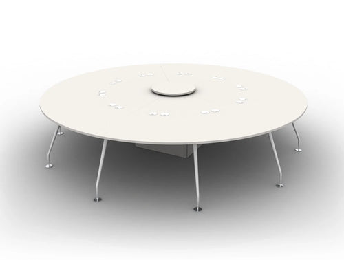 Arthur 10 Person Round Desking System