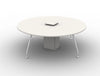 Arthur 4 Person Round Desking System With Steel Legs
