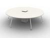 Arthur 6 Person Round Desk With Steel Legs