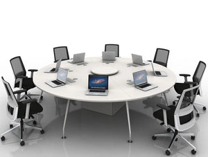 Arthur 8 Person Round Desking System