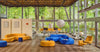 Artiko Upholstered Modular Seating With Meeting Table And Ergonomic Chair In Breakout Setting