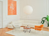 Artiko Upholstered Single Modular Sofa With Coffee Table And Indoor Plant In Living Room Setting 2