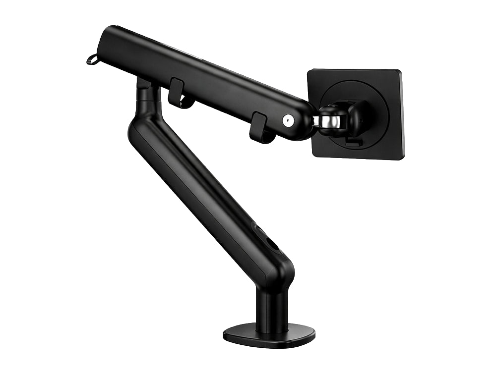 Aura Single Spring Flat Screen Monitor Arm Black