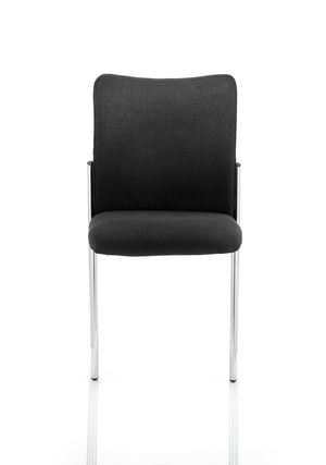 Academy Visitor Chair Black Fabric Back Without Arms Image 3