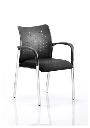 Academy Visitor Chair Black With Arms 