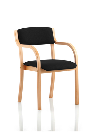 Madrid Visitor Chair Black With Arms