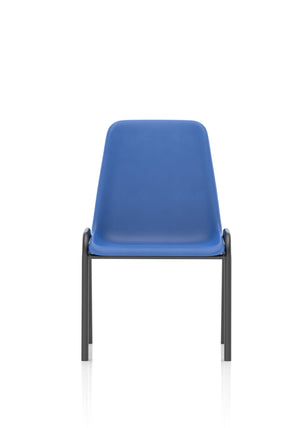 Polly Stacking Visitor Chair Blue Polypropylene Image 3