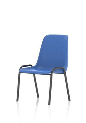 Polly Stacking Visitor Chair Blue Polypropylene Image 4