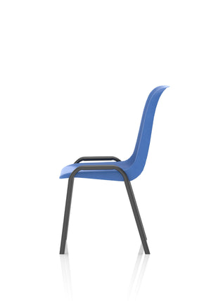 Polly Stacking Visitor Chair Blue Polypropylene Image 5