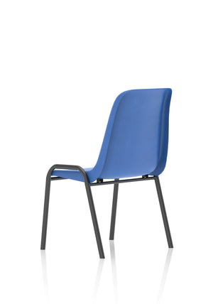Polly Stacking Visitor Chair Blue Polypropylene Image 6