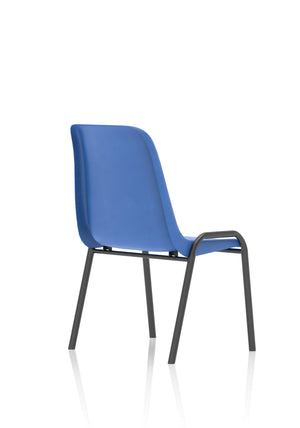 Polly Stacking Visitor Chair Blue Polypropylene Image 8