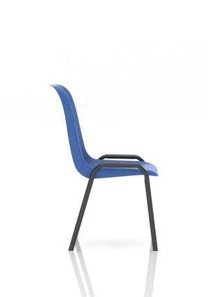 Polly Stacking Visitor Chair Blue Polypropylene Image 9
