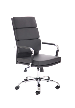Advocate Executive Chair Black Soft Bonded Leather With Arms Image 2