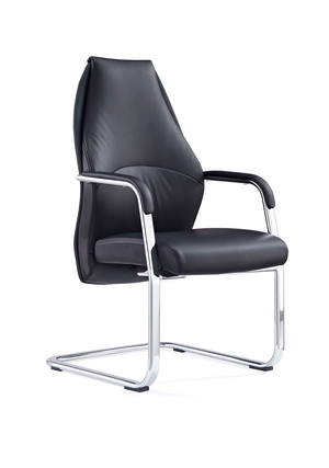 Mien Black Cantilever Chair Image 2