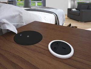 Bachmann Wireless Smart Charger With Royal Oak Desk In Bedroom