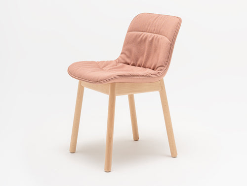 Baltic 2 Soft Duo Chair with Four Wooden Legs
