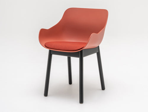 Baltic Remix Armchair with Four Wooden Legs