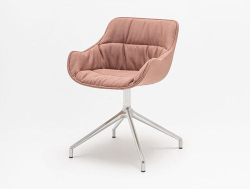 Baltic Soft Duo Armchair with 4 Star Polished Aluminium Base