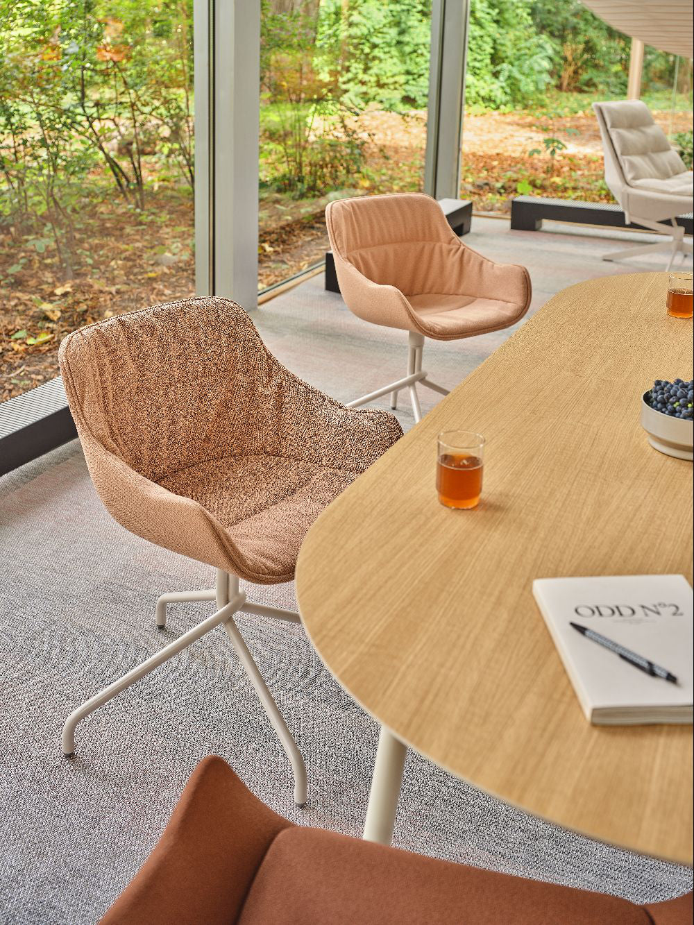 Baltic 2 Remix Chair with Four Metal Legs
