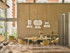 Baltic Soft Duo Armchair with Wooden Table and Lounge Chair in Modern Office Setting