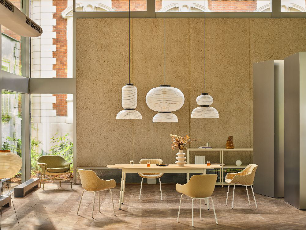 Baltic Soft Duo Armchair with Wooden Table and Lounge Chair in Modern Office Setting